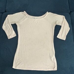 Guess ribbed scoop neck t-shirt